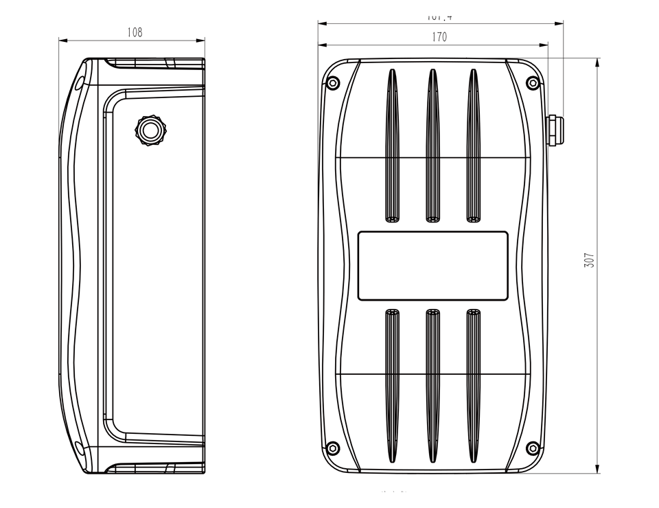 礦用油液監(jiān)測(cè)傳感器的外觀尺寸